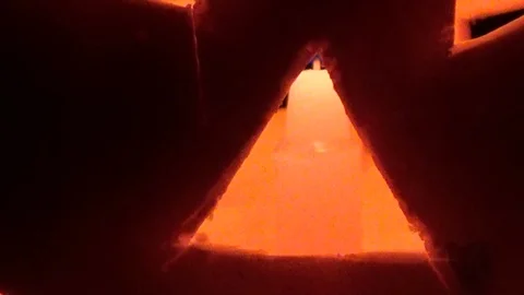 Pumpkin with a V-neck Stock Footage 85843312