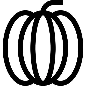Pumpkin Vector Icon Design Illustration Stock Illustration