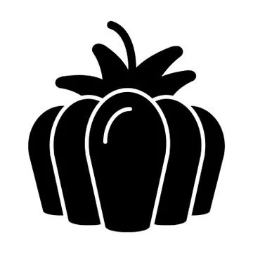 Pumpkin vector Icon. Solid illustration isolated on white background. 스톡 일러스트