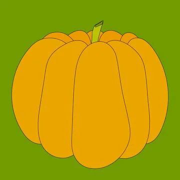 Pumpkin Vector Illustration for Fall and Autumn Stock Illustration