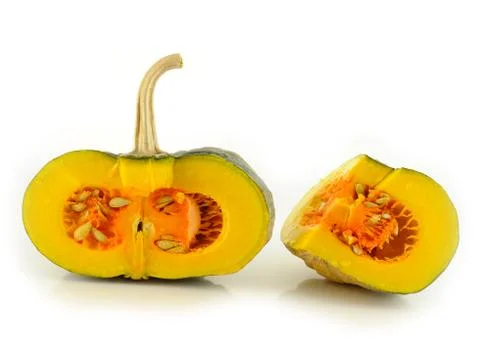 Pumpkin on white background Stock Photos