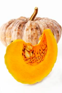 Pumpkin on white background Stock-Fotos