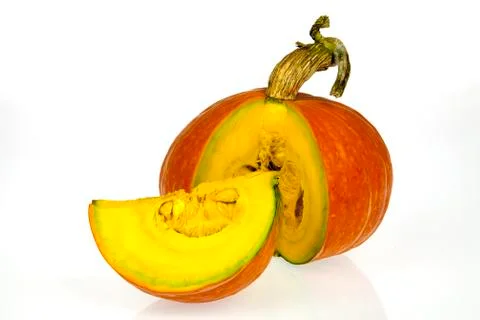 Pumpkin on white background Stock Photos