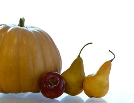 Pumpkin on white background Stock Photos