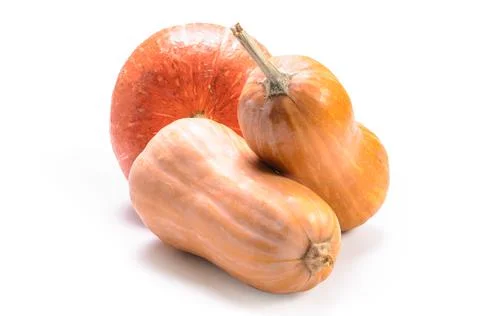 Pumpkin  on white background with soft shadow Stock Photos