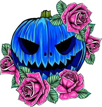 Pumpkin on white background. vector illustration design Illustrazione stock