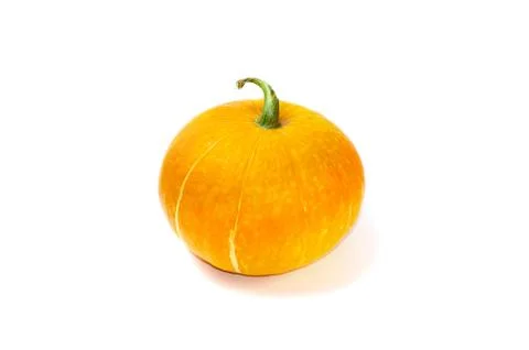 Pumpkin on a white isolated background Stock Photos