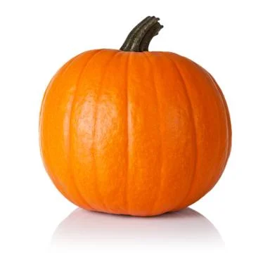 Pumpkin on white Stock Photos