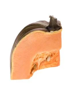 Pumpkin on white Stock Photos