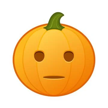 Pumpkin with yawning face Large size of Halloween emoji イラスト素材