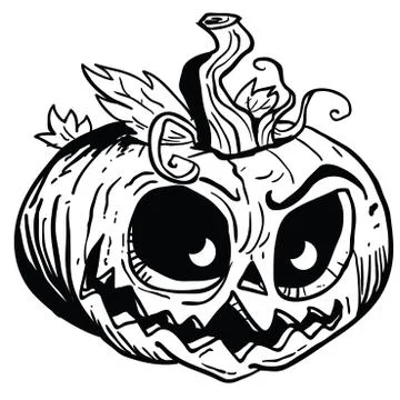 Pumpkin1 black Stock Illustration