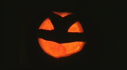 Pumpkinface 1 Stock Footage 874412