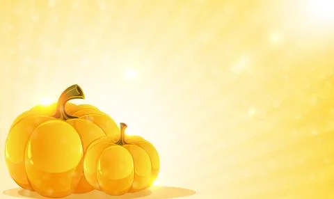 Pumpkins and shine Stock Illustration