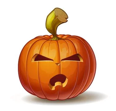 Pumpkins Angry Stock Illustration