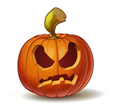 Pumpkins Angry &amp; Mean Stock Illustration