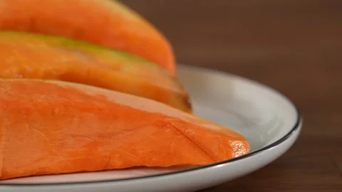 Pumpkins close-up pan left Stock Footage 183493479