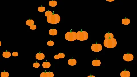 Pumpkins Floating Stock Footage 161033983