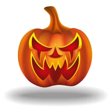 Pumpkins for Halloween Stock Illustration