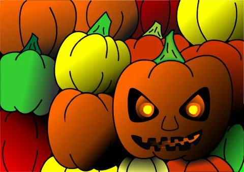 Pumpkins Stock Illustration