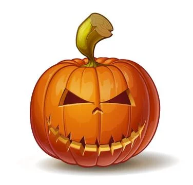 Pumpkins Mean Smiling Stock Illustration
