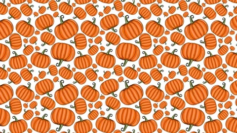 Pumpkins Pattern Stock-Footage 252522477
