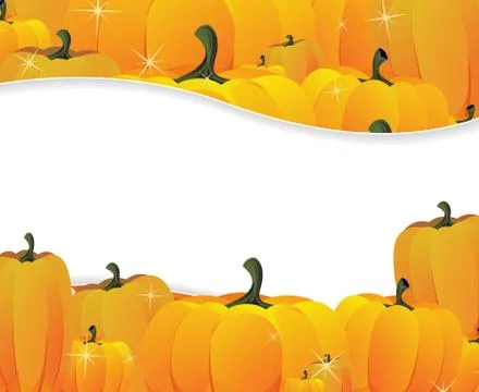 Pumpkins pile Stock Illustration