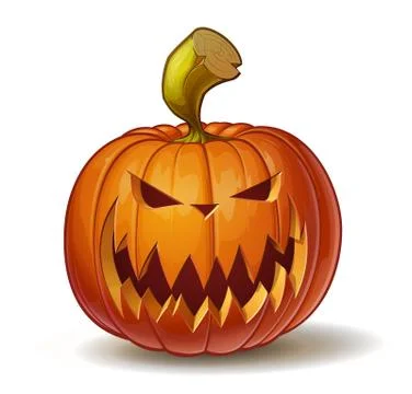 Pumpkins Pretty Scary Stock Illustration