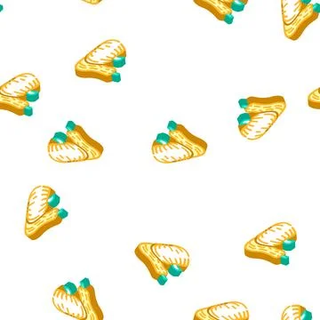 Pumpkins ripe isometric icon seamless pattern Stock Illustration