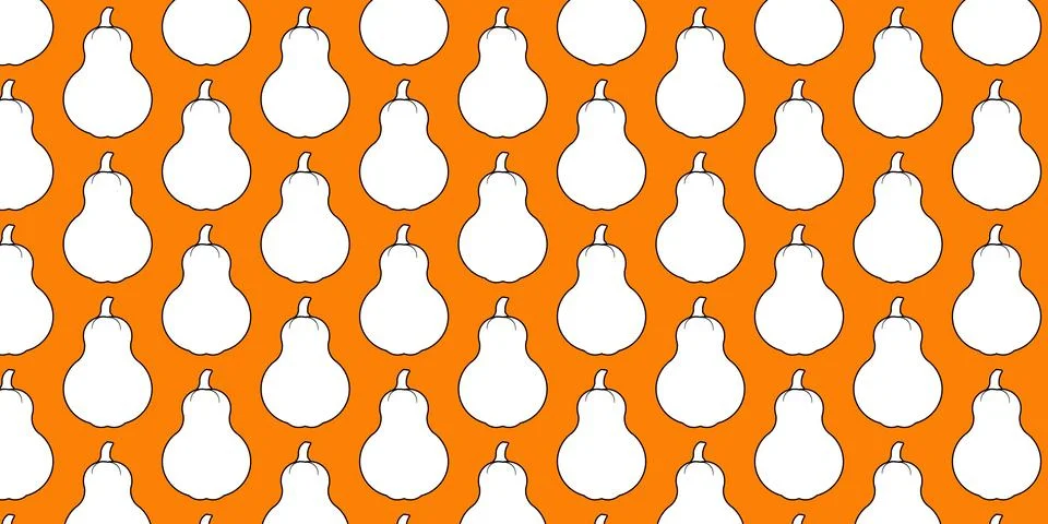 Pumpkins seamless pattern vectors background for thanksgiving wrapping paper Illustrazione stock