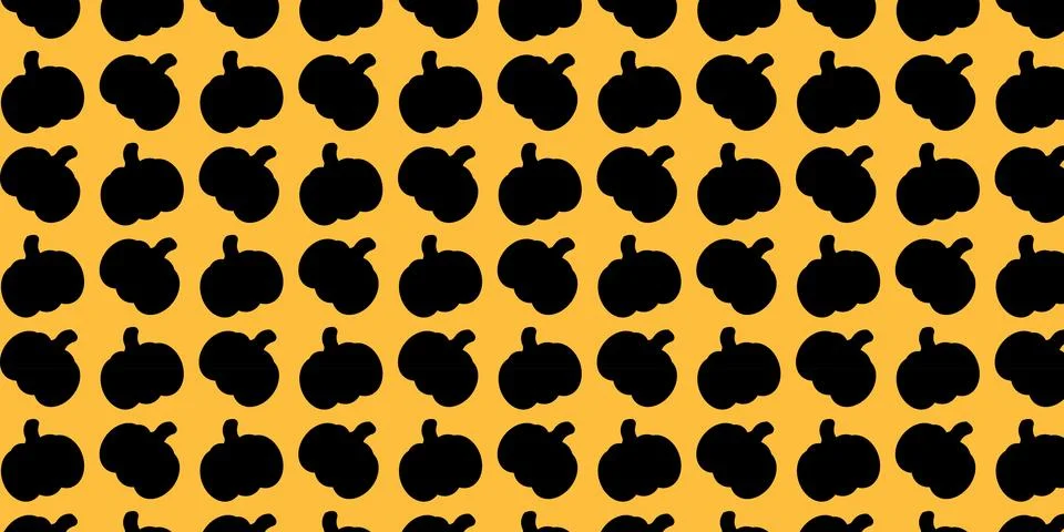 Pumpkins seamless pattern vectors background for thanksgiving wrapping paper Stock Illustration