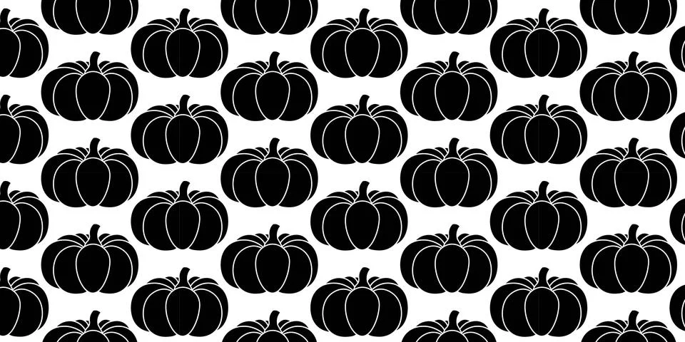 Pumpkins seamless pattern vectors background for thanksgiving wrapping paper Stock Illustration