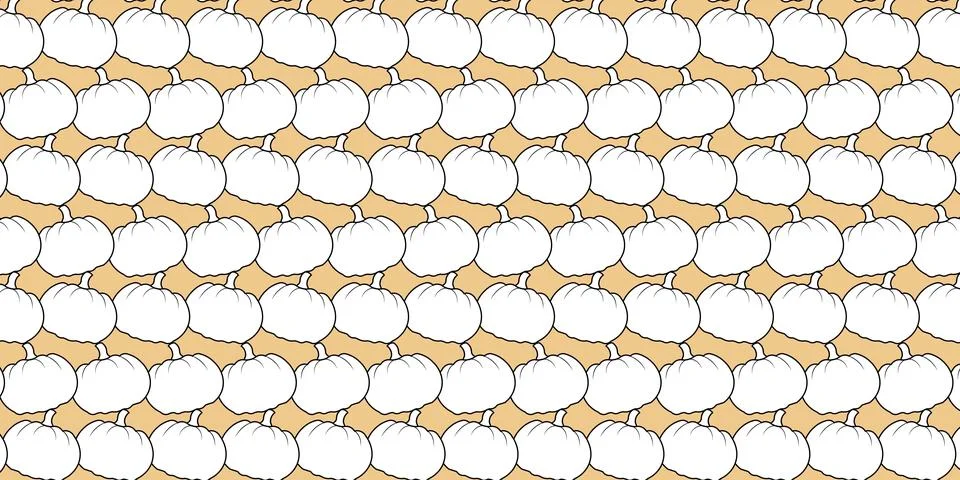 Pumpkins seamless pattern vectors background for thanksgiving wrapping paper Stock Illustration