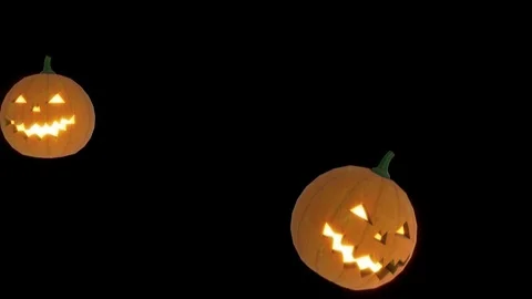 Pumpkins Transition Background Stock Footage 100550921