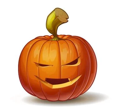 Pumpkins Vimpire Smile Stock Illustration
