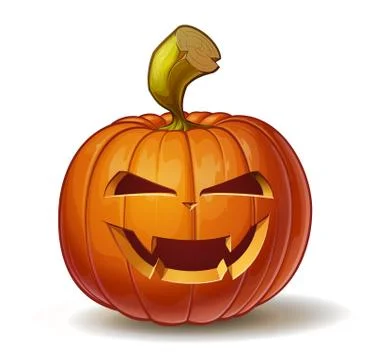 Pumpkins Vimpire Smiling Stock Illustration