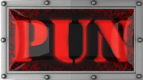 Pun on led Video stock 8748539