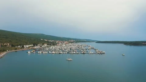 Punat, Croatia, Jetty. Stock Footage 195305220