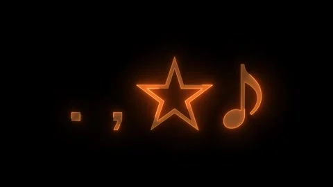 Punc key right bottom stroke icon glowing neon brown color animation Stock Footage 289464425