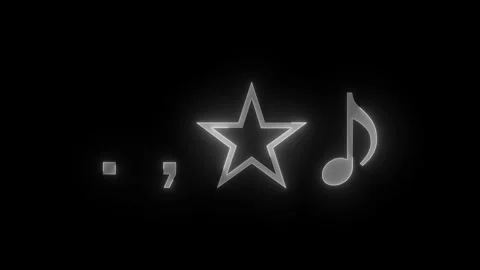 Punc key right bottom stroke icon glowing neon white color animation Stock Footage 289464461