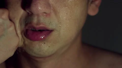 PUNCH AN ANONYMOUS UGLY SWEATY FACE A Video stock 231492327