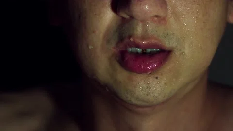 PUNCH AN ANONYMOUS UGLY SWEATY FACE B Video stock 231492354