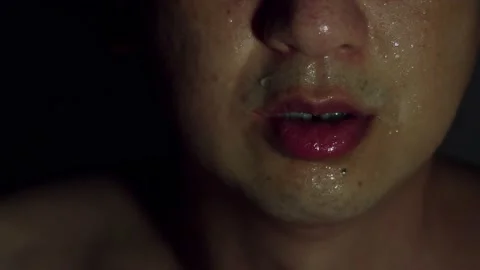PUNCH AN ANONYMOUS UGLY SWEATY FACE C Video stock 231492360