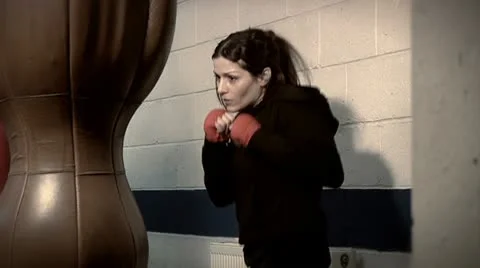 Punch bags Stock Footage 22664342