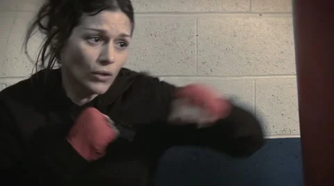 Punch bags Stock Footage 22664345