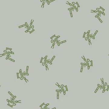 Punch blacksmith metal line vector seamless pattern Stock Illustration