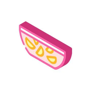 Punch drink isometric icon vector illustration sign Stock Illustration