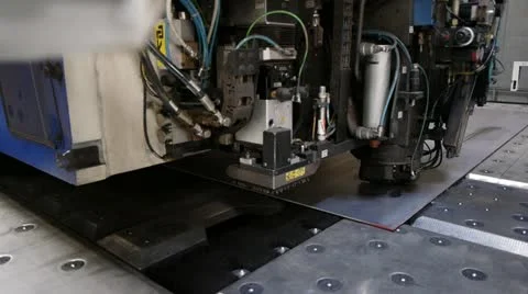 Punch Laser Machine Stock-Footage 11459944