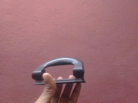 Punch Machine with Hand 스톡 사진