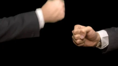 The punch at a meeting Stock Footage 72213342