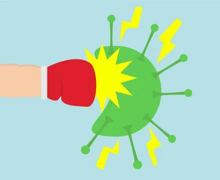 Punch virus Stock Illustration